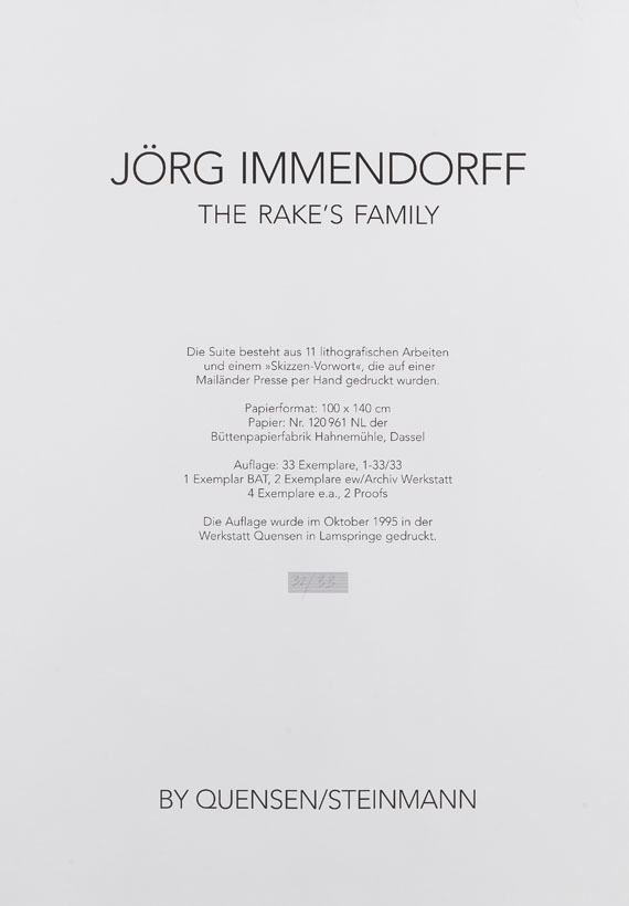 Jörg Immendorff - The Rake´s Family - 