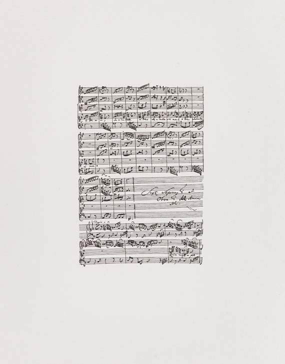 Eduardo Chillida - Blatt 2 aus: Hommage à Johann Sebastian Bach - 