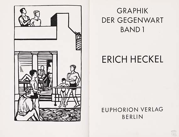 Erich Heckel - Graphik der Gegenwart, Band I, Euphorion-Verlag Berlin - 