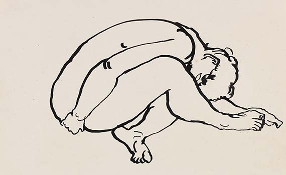 George Grosz - Akrobatischer weiblicher Akt