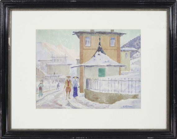 Ernst Eitner - Winter in den Bergen - Frame image
