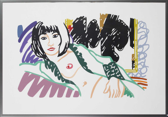 Tom Wesselmann - Monica in robe with Motherwell - Frame image