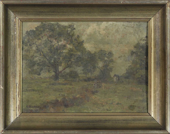 Rudolf Höckner - Landschaft mit Reitern - Frame image