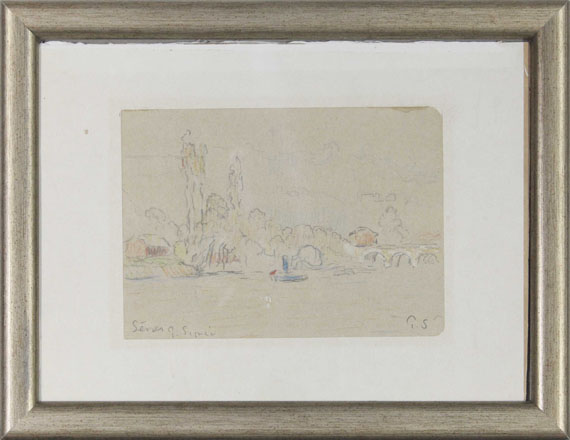 Paul Signac - La Seine près de Sèvres - Frame image