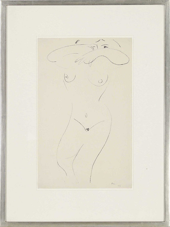 Henri Matisse - Nu mi-allongé, bras repliés vers les yeux - Frame image