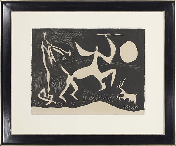 Pablo Picasso - Centaure dansant, fond noir - Frame image