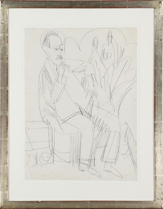 Ernst Ludwig Kirchner - Gewecke im Sessel - Frame image