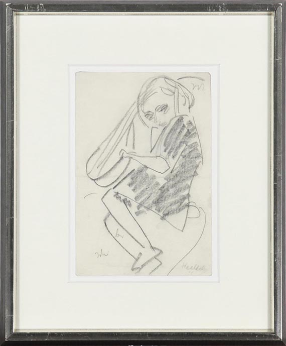 Erich Heckel - Kind mit Musikinstrument - Frame image