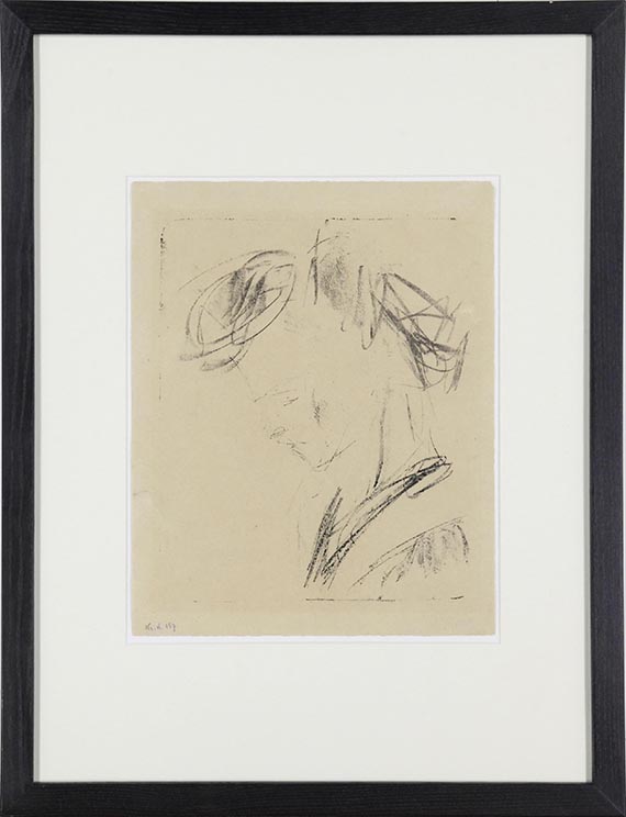 Ernst Ludwig Kirchner - Kranke Dodo - Frame image