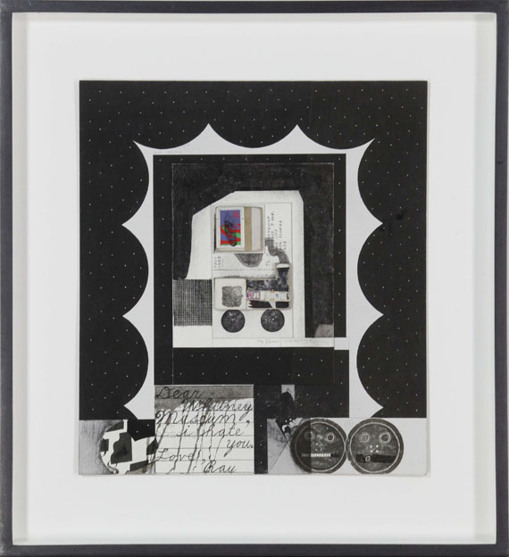 Ray Johnson - Dear Whitney Museum... (Postcard to James Rosenquist) - Frame image