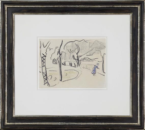 Ernst Ludwig Kirchner - Parklandschaft (An den Moritzburger Seen) - Frame image