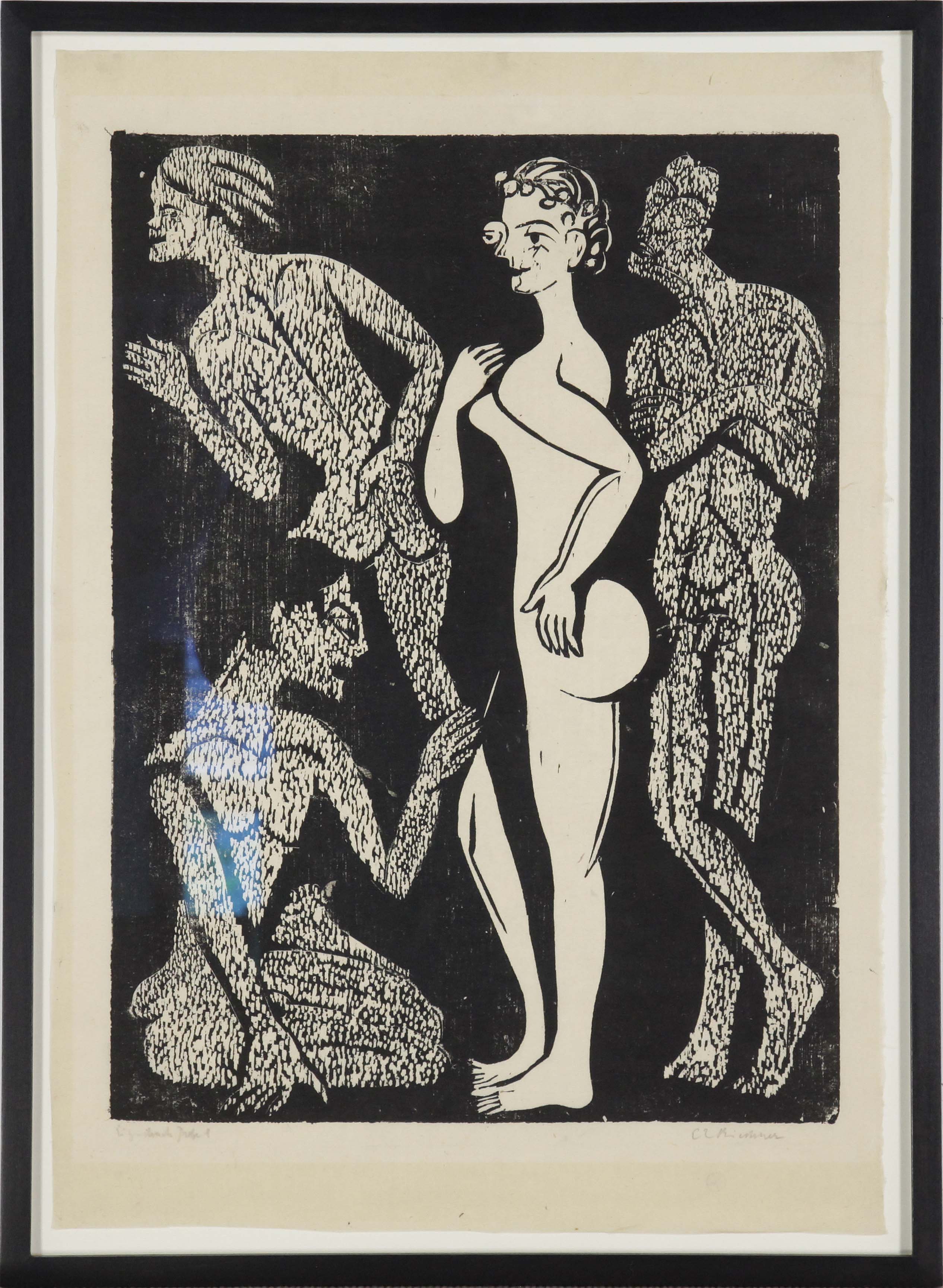 Ernst Ludwig Kirchner - Die Frau und die Männer - Frame image
