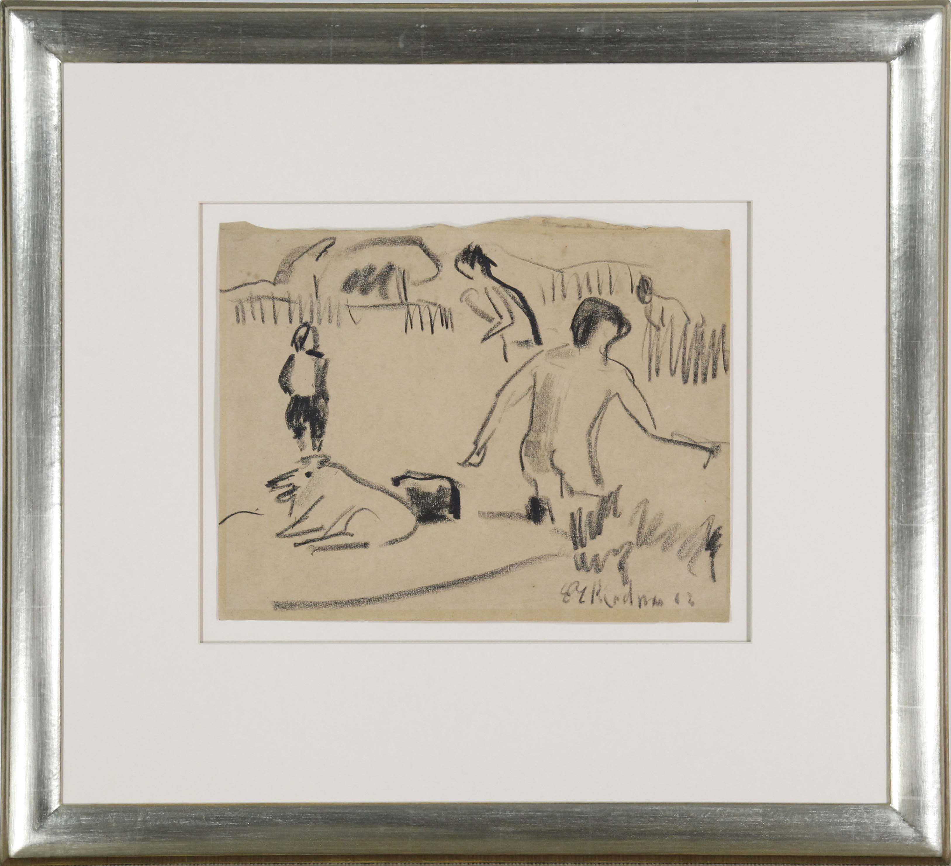 Ernst Ludwig Kirchner - Badende in Moritzburg - Frame image
