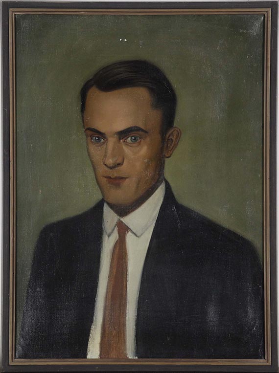 Georg Scholz - Porträt Erwin Hildinger - Frame image