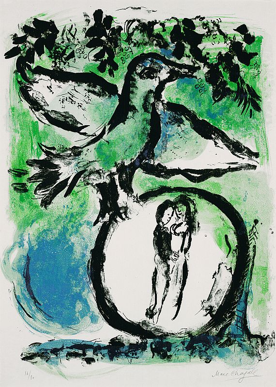 Marc Chagall - Grüner Vogel