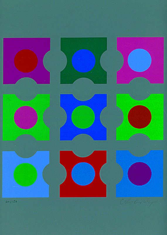 Victor Vasarely - Geometrische Komposition