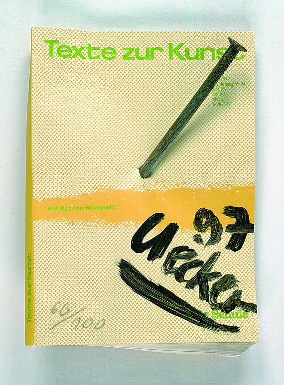 Günther Uecker - Texte zur Kunst. Multiple. 1997. Signiert, datiert und numeriert. In O.Pp.Schachtel. Ca. 5 : 23 : 16,5.
