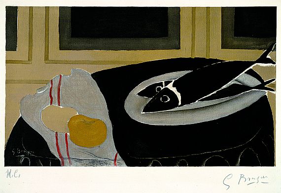 Georges Braque - Les Poissons Noirs