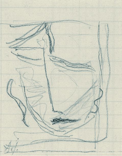 Alexej von Jawlensky - Kleiner abstrakter Kopf, Skizze