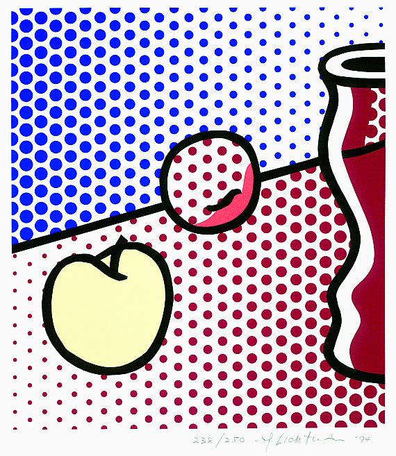Roy Lichtenstein - Still life with red jar