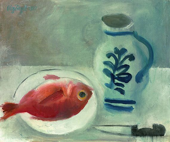 Oleg Zinger - Stilleben mit Fisch