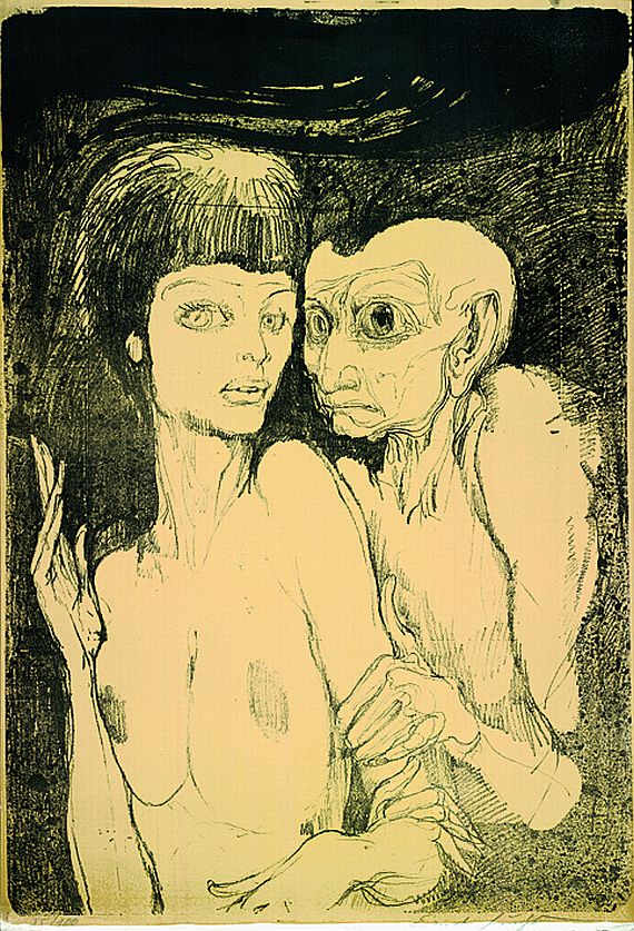 Ernst Fuchs - Das ungleiche Paar