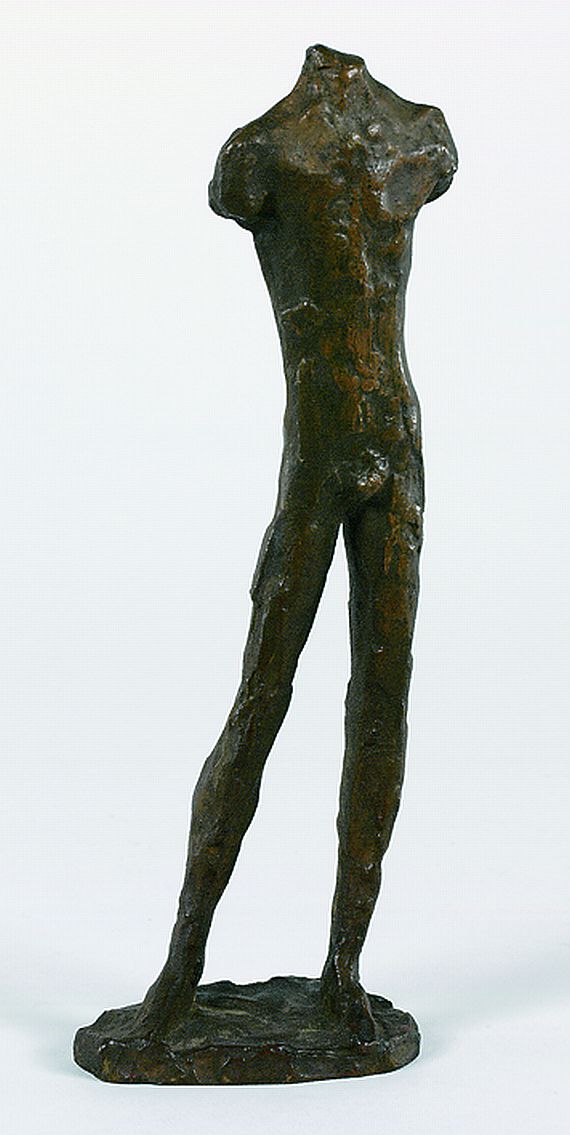 Manfred Sihle-Wissel - 2 Skulpturen: Jünglingstorso. Abstraktes Relief