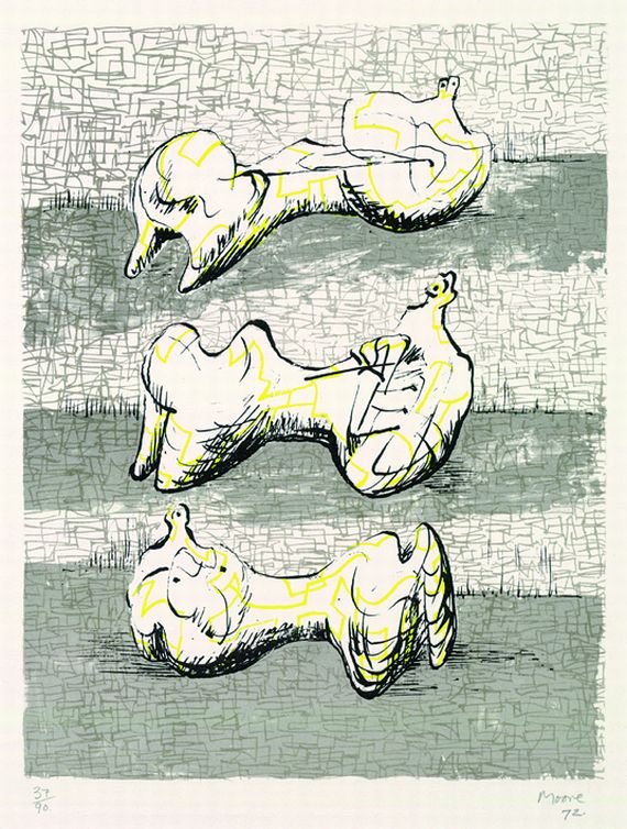 Henry Moore - Three reclining Figures