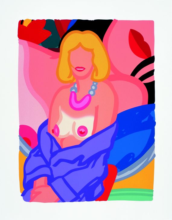 Tom Wesselmann - Claire sitting with robe half off