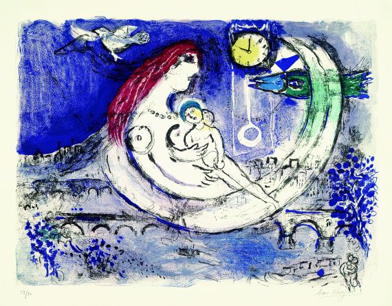 Marc Chagall - Paysage bleu