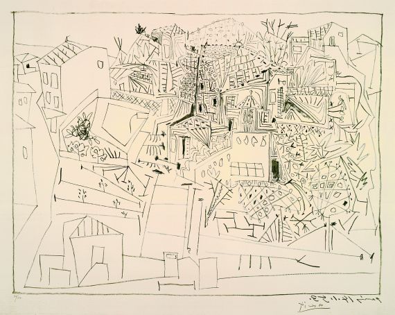 Pablo Picasso - Paysage à Vallauris