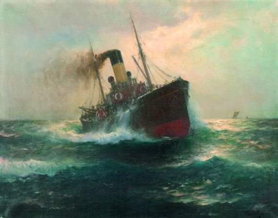 Franz Müller-Gossen - Dampfer auf See