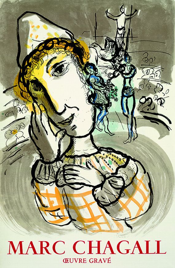 Marc Chagall - Zirkus mit gelbem Clown