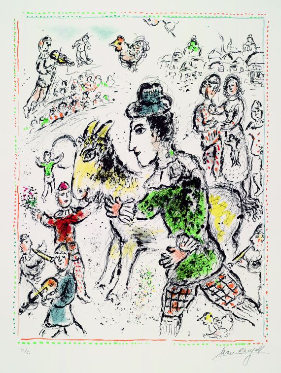 Marc Chagall - Clown à la Chèvre jaune (Clown mit gelber Ziege)