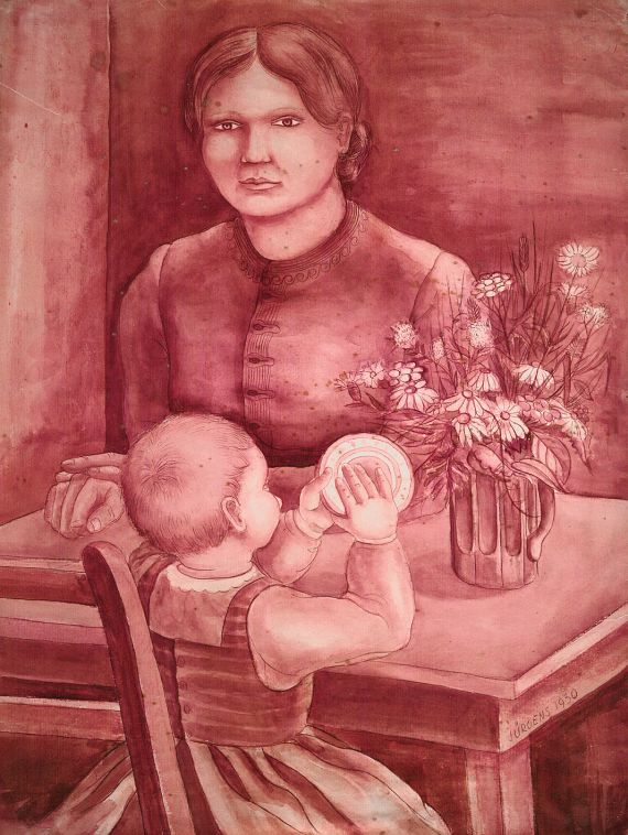 Grethe Jürgens - Mutter mit Kind