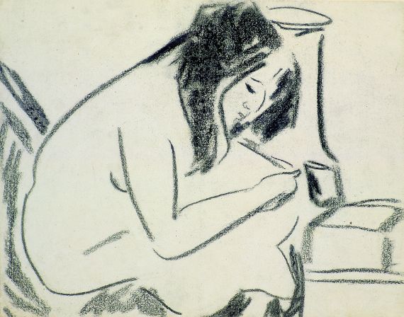 Ernst Ludwig Kirchner - Sitzendes Mädchen (K 8644)