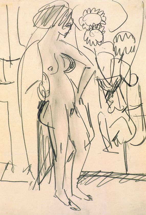 Ernst Ludwig Kirchner - Stehender Akt