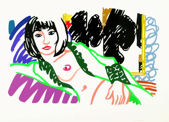 Tom Wesselmann - Monica in robe with Motherwell