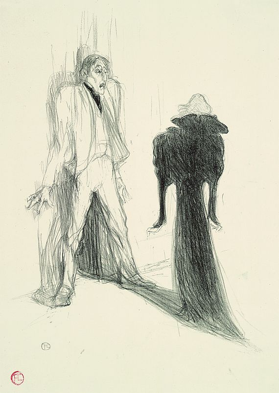 Henri de Toulouse-Lautrec - Lugné Poe et Berthe Bady dans Image