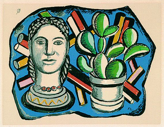 Fernand Léger - Tête et cactus