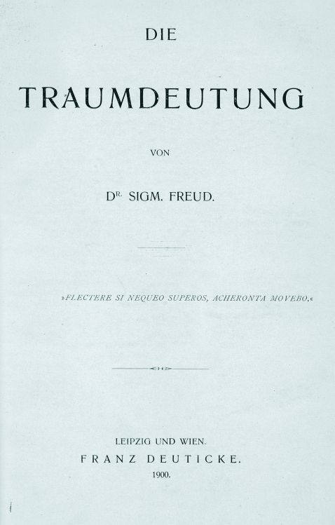 Siegmund Freud - Traumdeutung. 1900. EA
