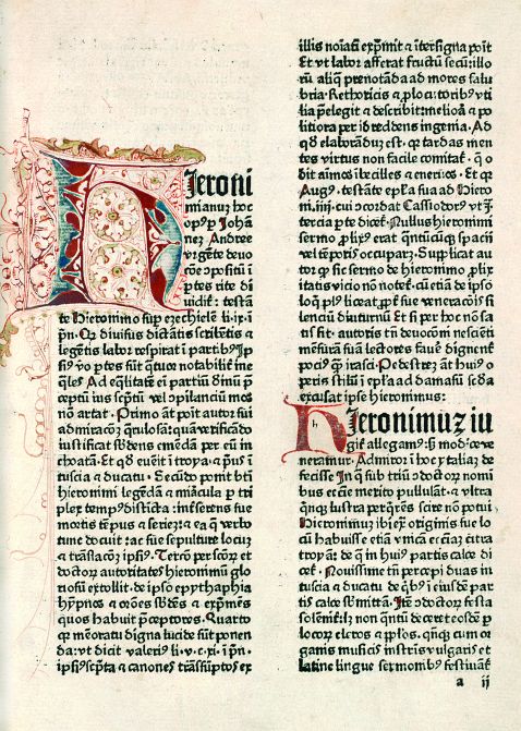   - Hieronymianus (1482).