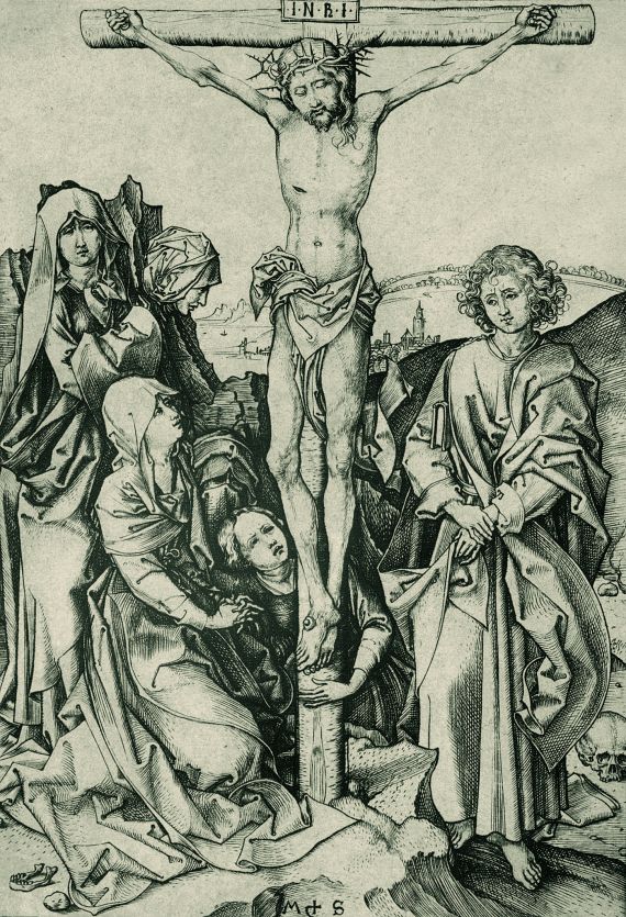 Martin Schongauer - Christus am Kreuz