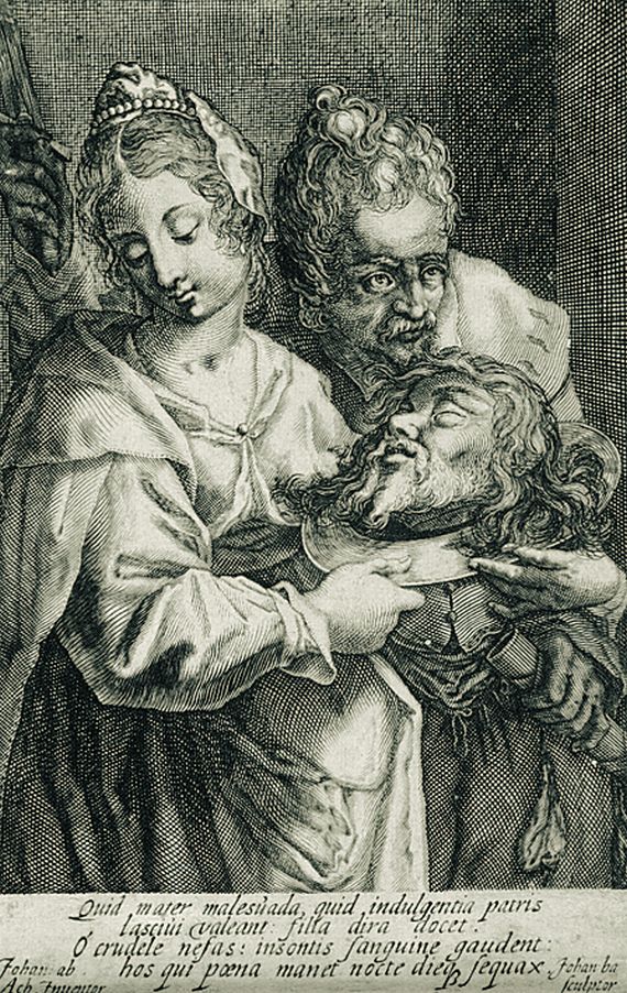 Johan Bara - Die Tochter von Herodes mit dem Haupt Johannes des Täufers