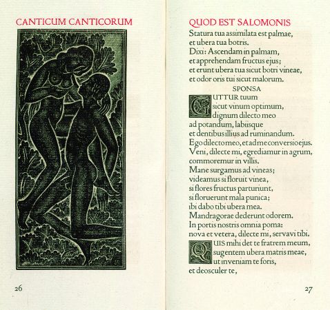 Canticum Canticorum - Canticum Canticorum. Cranach-Presse.