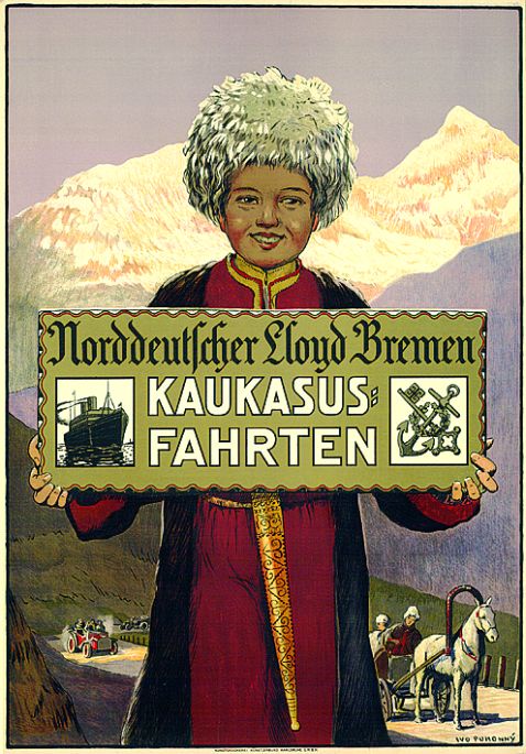 Ivo Puhonny - Plakat: Norddeutscher Lloyd Bremen - Kaukasus Fahrten