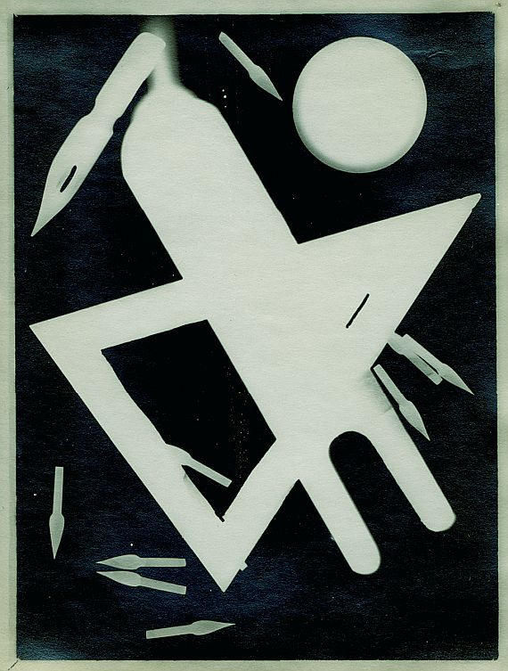 Bauhaus Dessau - Fotogramm mit Federspitzen