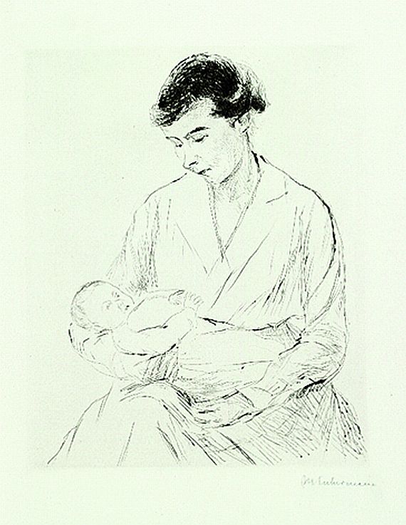 Max Liebermann - Mutter und Kind