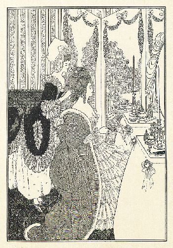 Alexander Pope - Der Lockenraub. Illustr. Beardsley. 1908. VA