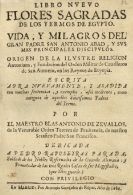 Antonio de Zevallos - Libro nuevo Flores Sagradas
